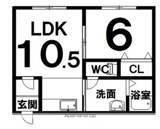 小林ハイツ【1階】の間取り